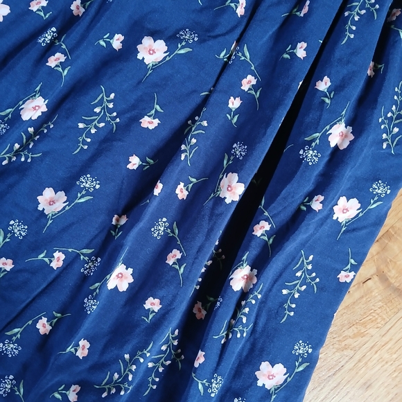 Blue Floral Cami Dress - Picture 2 of 4
